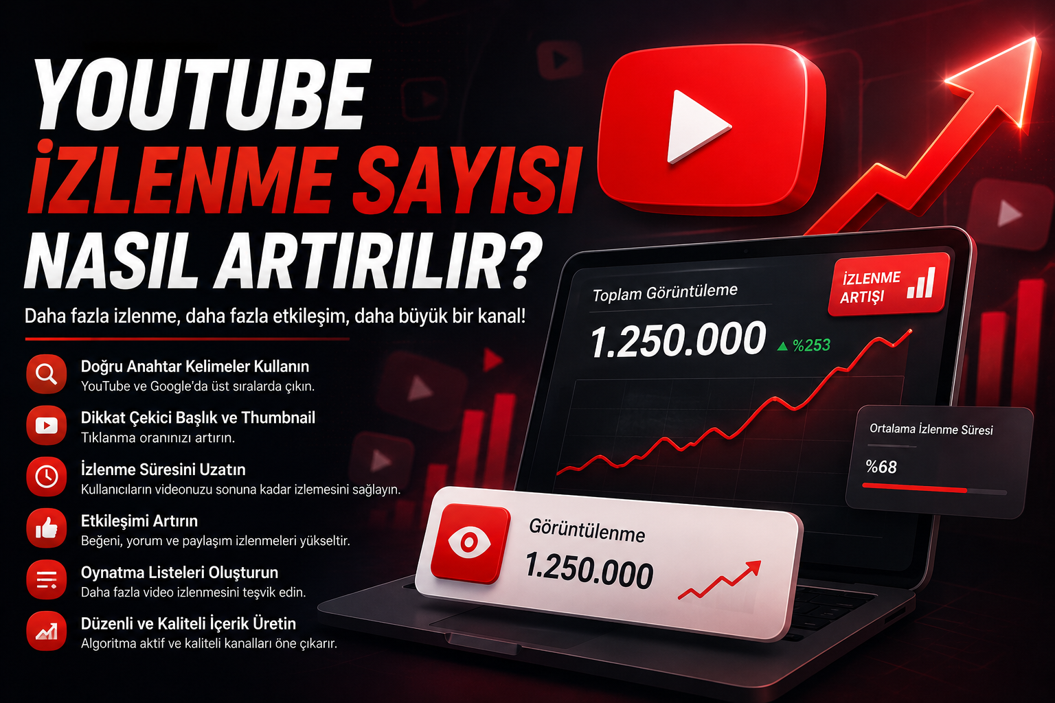 YouTube İzlenme Sayısı Nasıl Artırılır?